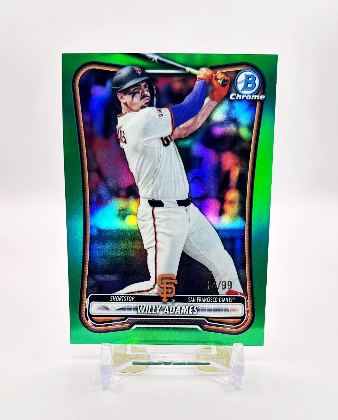 2026 Bowman Chrome Baseball #69 (Green Refractor)  WILLY ADAMES  [14/99]