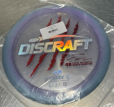 Discraft Z Line Force (First Run) - Paul McBeth 4X Purple w/ Red Claws 917435-4