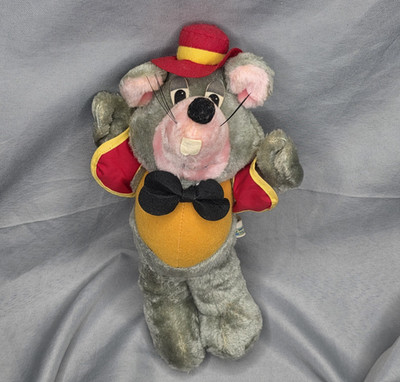 Vintage Chuck E Cheese 12'' Plush Doll 70s Pizza Time Theatre Chucky Cheese
