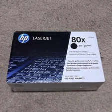 HP 80X High Yield Black Original LaserJet Toner Cartridge New Sealed Box