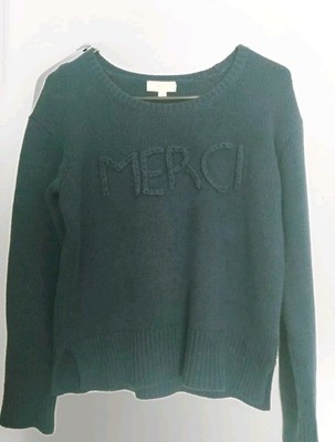 CUPIO Damen Pullover Strick Merci Blau Gr. XS 