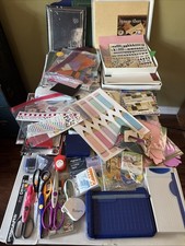 Scrapbooking Lot 30 Ib Bundle Albums Pages Stickers Paper Scissors Estate Lot