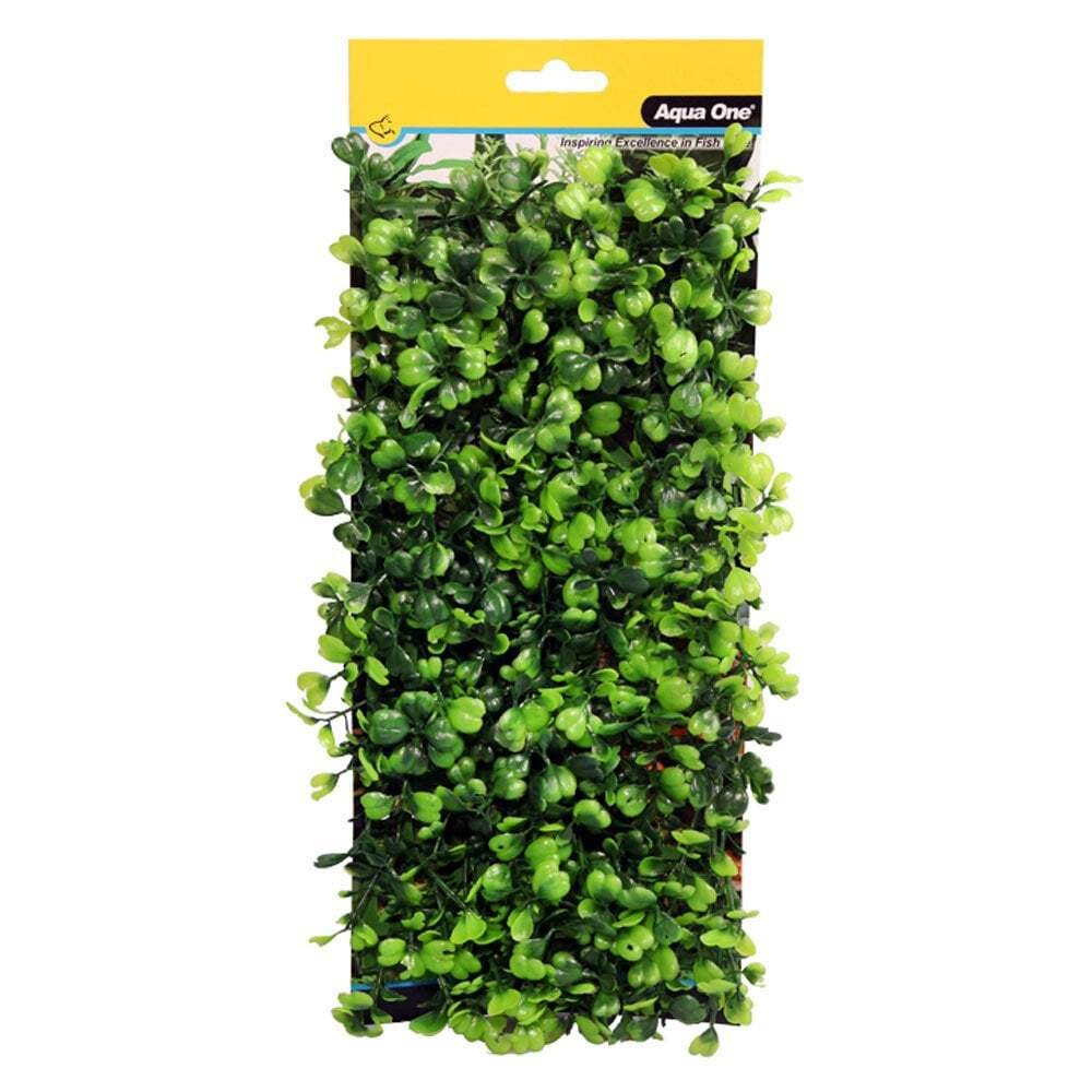Aqua One Ecoscape Green Lobelia Aquarium Fish Tank Plastic Plant Mat 17x33cm