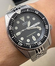 Orologio Seiko 7S26 0030 Subacqueo SKX013 Orologio Automatico Vintage Quadrante Nero