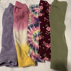 Garanimals Pants Pull On Girls 18 Months Purple Print Floral Tie Dye Kids Set 5 — photo 1