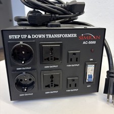 Simran 5000W Step-Up  Down Voltage Converter - Black AC-5000W 