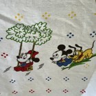 VTG 1984Walt Disney Company Baby Mickey Mouse Minnie Goofy Crib Sheet - Flannel — photo 6