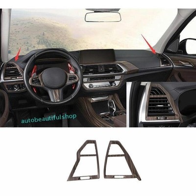 For BMW X3 G01 X4 18-2024 Peach Wood Grain Left And Right Air Outlet Vent Trim