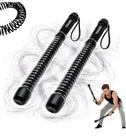 YUSAVHO Wireless Battle Ropes Pair Black Spring Arm Chest Trainer Home Gym