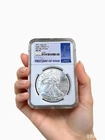 2021 $1 Silver Eagle Type 2 Eagle Landing NGC MS70 First Day of Issue