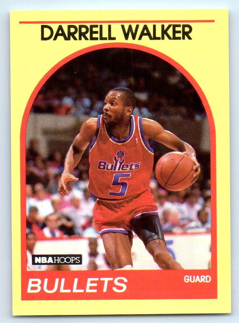1989-90 Hoops Superstars #98 Darrell Walker Washington Bullets