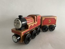 Thomas  Friends Wooden Railway James FHM40 Wood Train Tank Engine GUC