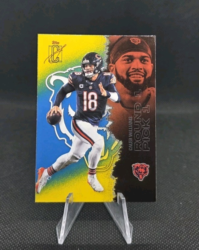 2025 Topps Signature Class #11 Caleb Williams Blue & Yellow