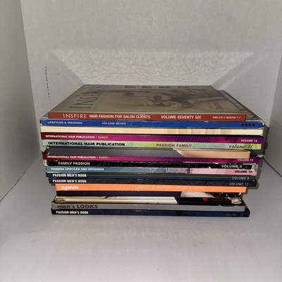 Vintage Passion Hair Books Lot Cosmetology Salon Barber Wedding Y2K 90s 2000s