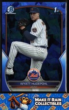 Wyatt Hudepohl 1st 2023 Bowman Draft Sapphire Edition #BDC-147 New York Mets