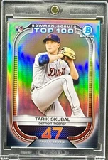Tarik Skubal  RARE ROOKIE RC REFRACTOR INVESTMENT CARD BOWMAN CHROME TIGERS MINT