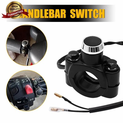 Motorcycle Handlebar 7/8'' On Off Switch Headlight Fog Spot Light Waterproof
