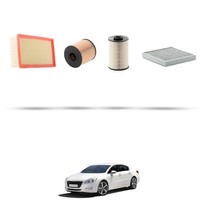 Hoffcar Wartungsset - 4 Filter Kompatibel Mit Peugeot 508 2.0 HDI FAP Hybrid