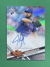 2017 Topps Chrome Baseball JOSH SMOKER RC ROOKIE AUTO REFRACTOR /499 #RA-JS