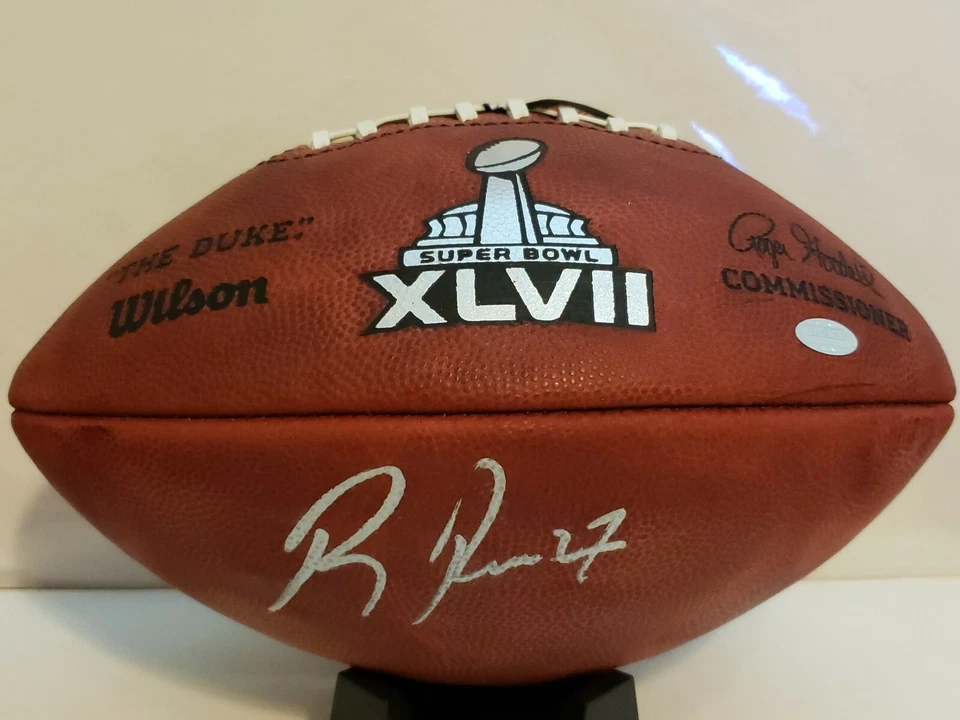 Ray Rice Firmado NFL Oficial Super Bowl XLVII Duke Juego Fútbol Steiner Certificado de Autenticidad  Foto 2 de 4