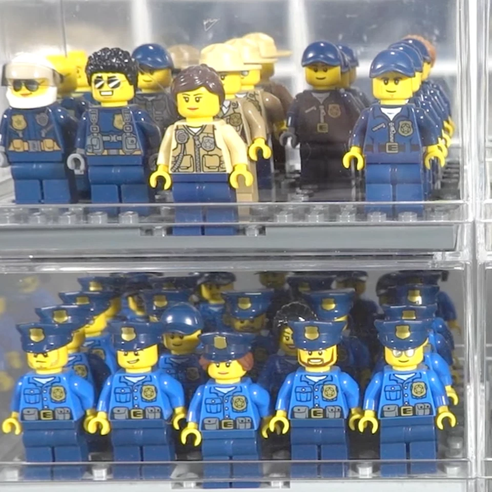 Lego Police Minifig Lot of 3 Lego SWAT Minifigure Police Pilot Lego Cop Figs - Image 2 of 4