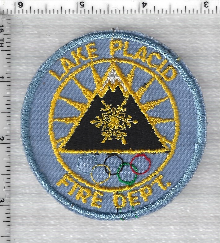 Lake Placid Fire Department (New York) Shoulder Patch from 1980 eBay