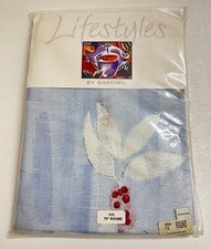 LIFESTYLES BY BARDWIL Botanica TABLECLOTH Round 70'' NEW