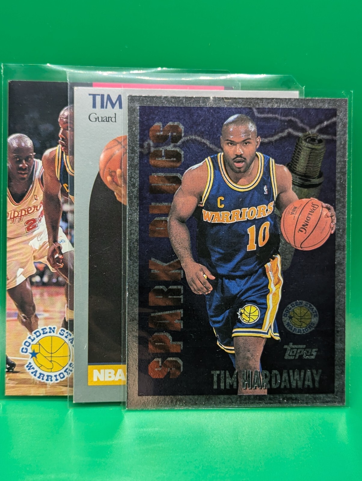 Tim Hardaway 1995-96 TOPPS Spark Plugs Golden State Warriors+ Extra Stuff