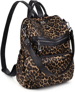 womens leopard backpack