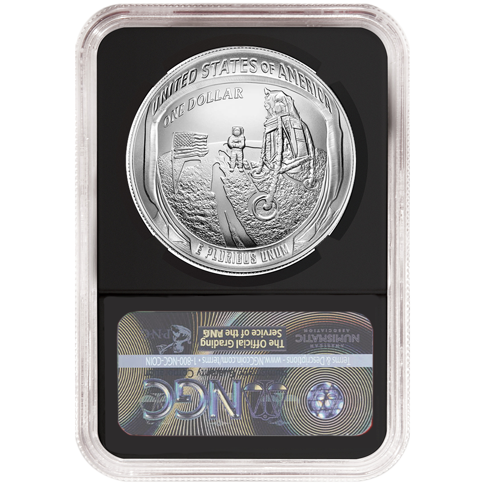 ★激レア★2019年アポロ11★50周年記念★MS70★銀貨★50c★PCGS ☆激レア☆2019年アポロ11☆50周年記念☆MS70☆銀貨☆50c☆PCGS - 旧
