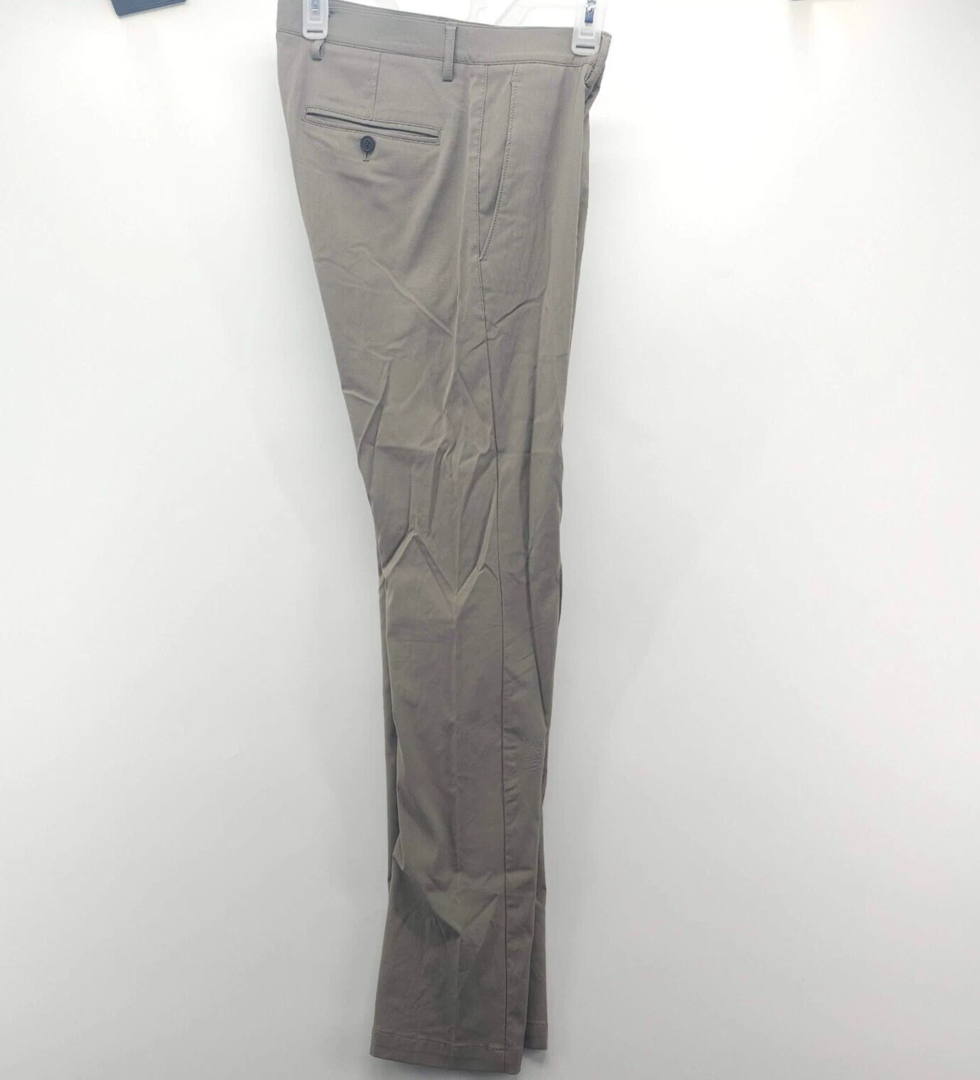 Theory ZANE Chino Pants Men 30 Gray Beige Straight Leg Flat Front Slash Pocket
