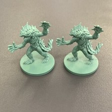 LOT 2 BLUE Miniature For Dungeons  Dragon D D DD Figures Board game GIFTS TOY