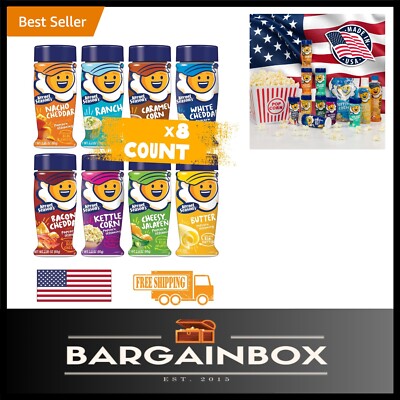 Savor Every Bite: 8 Flavor Popcorn Seasoning Variety Pack   Kosher & Gluten-Free