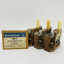 Lot Of 3 Westinghouse MW-21 Type MW Overload Relay ~New Surplus~