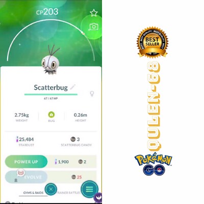 Pokémon Go - Shiny Scatterbug Form Archipelago - Trade Registered Or ...