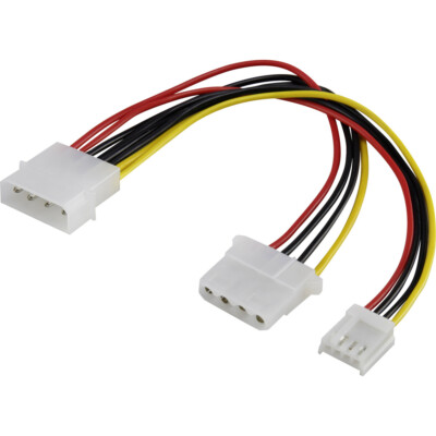 Renkforce Strom Verlängerungskabel [1x IDE-Strom-Stecker 4pol. - 1x IDE-Strom...