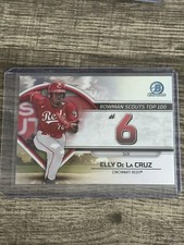 2023 Bowman Chrome Scouts Top 100 Refractor Elly De La Cruz - Reds