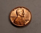 1935-S Lincoln Wheat Cent Penny * Uncirculated Red *Lamination Error Obv * XW523