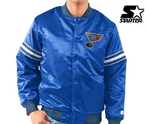 st louis blues leather jacket
