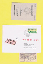 V-FDC Schweiz mit allen Papieren Postversuch mit SchWZD 1987 1. Bund-Ausgabe
