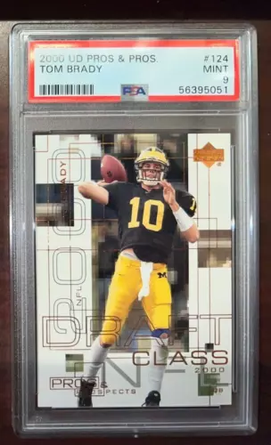 2000 UD Upper Deck Pros & Prospects TOM BRADY Rookie RC #124 PSA 9 MINT SP /1000