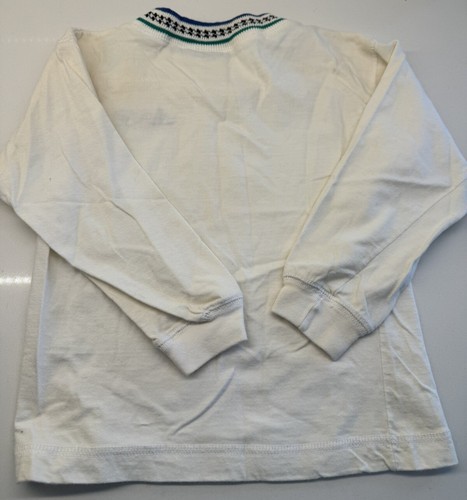 Details by Jonathan Strong Boy's sweatshirt cotton Ivory neck knit detail size 6 - Picture 6 of 7