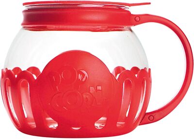 Ecolution Patented Micro-Pop Microwave Popcorn Popper with Temperature Safe Glas