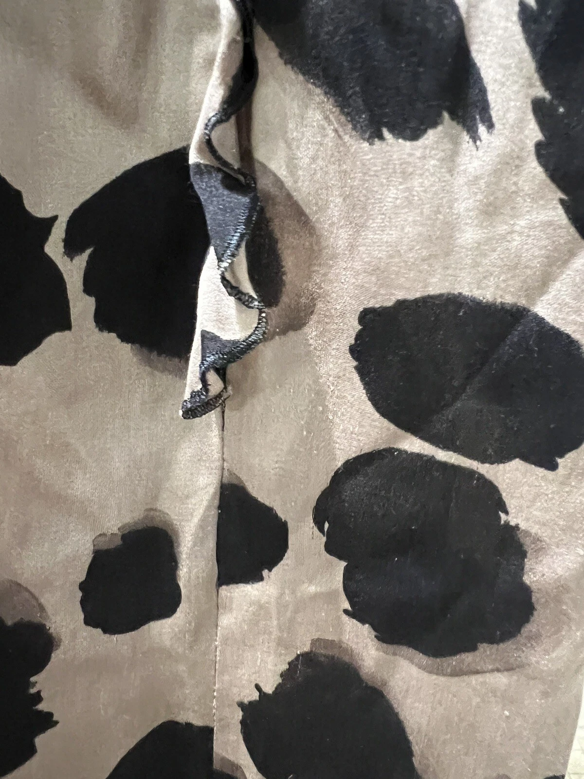Abito donna Moschino economico e chic in seta stampa animalier taglia US 8 manica lunga