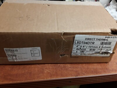 L8DT04DTR, 4x6 Label Meto 4MCASE 1MRoll, Case of 4 Rolls