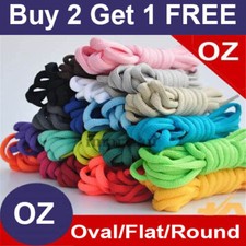 Shoelaces Colorful Coloured Oval Flat Round Bootlace Sneaker shoe laces