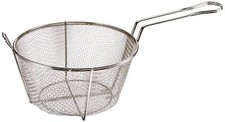 B001VZCOBQ 9 1/2" Round Wire Fry Basket 6 Mesh 9.5" Silver