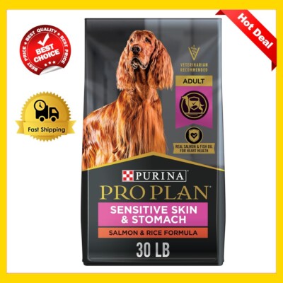 Pro Plan Sensitive Skin and Sensitive Stomach Dog Food 30 LB | Free Ship