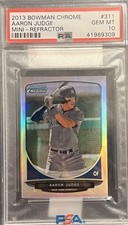 2013 Bowman Chrome MINI #311 REF. Aaron Judge Prospect/125 Only 3- PSA 10 GEM MT