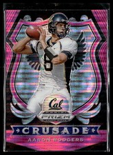 2020 Panini Prizm Draft Picks #10 Aaron Rodgers Prizms Pink Pulsar